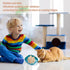 Cat Food Bowl Set, 6 inch Wide Shallow Bowls for Relief Whisker Fatigue, Flat Pet Feeding Dish for Cats (4PCS)