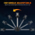 12 Inches IP67, 3NM (12-24V) Anchor Light Stern Lights for Boats LED Waterproof White Fold Down Rear Boat Navigation