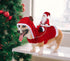 Idepet Funny Pet Dog Cat Christmas Costume, Santa Dogs Winter Hoodie Coat for Christmas Halloween Party