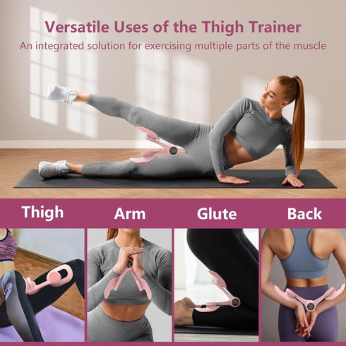KVKVMO 360Adjustable 20LB Thigh Trainer, Pelvic Floor Muscle Trainer with LED Display, Inner Thigh Exerciser