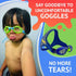 Frogglez Anti-Fog Swimming Goggles for Kids Under 10, Recommended by Olympic Swimmers