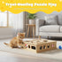 Yumcute 3 Cat Nail File Enrichment Box - Wooden Scratch & Puzzle Toy with Bell Balls, Sandpaper Pad for Indoor Cat Claw