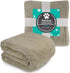 PetAmi Fluffy Waterproof Dog Blanket for Small Medium Dogs, Soft Warm Pet Sherpa Throw, Pee Proof Couch Cover,