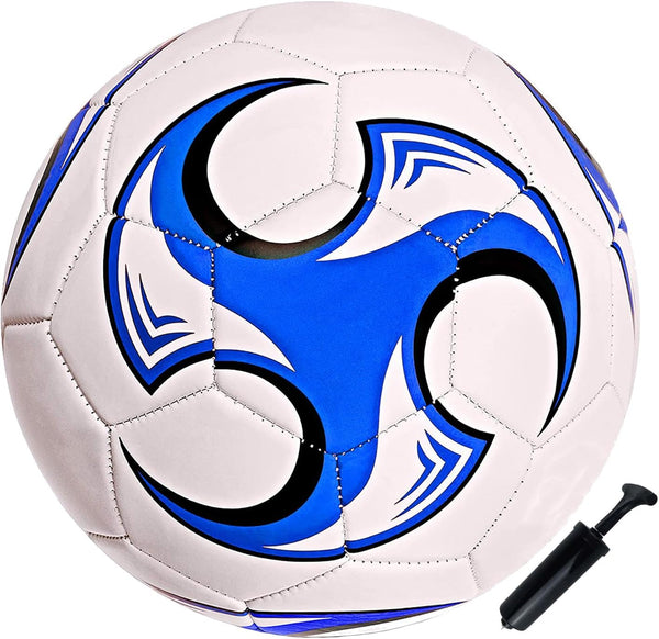 Soccer Ball Size 3, 4, 5 with Pump Needle, Anti-Explosion Design, Indoor Outdoor, Kids School Training Gift