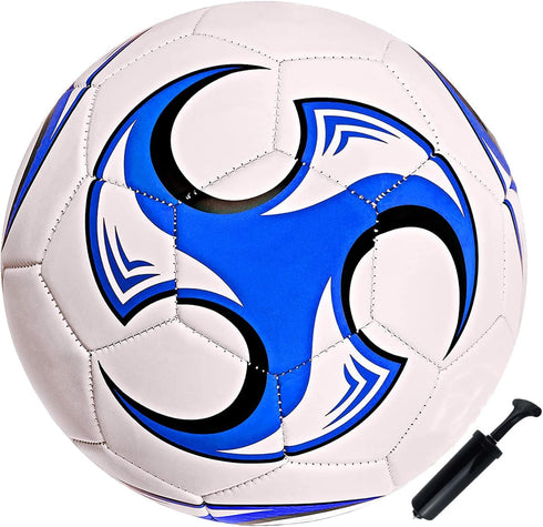 Soccer Ball Size 3, 4, 5 with Pump Needle, Anti-Explosion Design for Kids School Training Practice or Gift