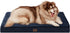 EHEYCIGA Orthopedic XXL Dog Beds for Jumbo Dogs, Removable Washable Cover for Crate, Navy, 47x29