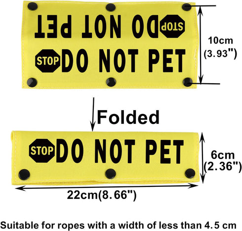 Funny Dog Leash Sleeve Stop Do Not Pet, Pet Birthday Gift, Dog Leash Wrap Sleeve