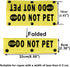 Funny Dog Leash Sleeve Stop Do Not Pet, Pet Birthday Gift, Dog Leash Wrap Sleeve