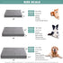 Vonabem Waterproof Dog Bed for Large Medium Dogs, Washable Orthopedic Foam Pet Bed with Removable Cover, 36 inch, Gray