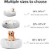 HACHIKITTY Calming Donut Dog Beds for Medium Large Dogs, Indoor Calming Beds, 30''