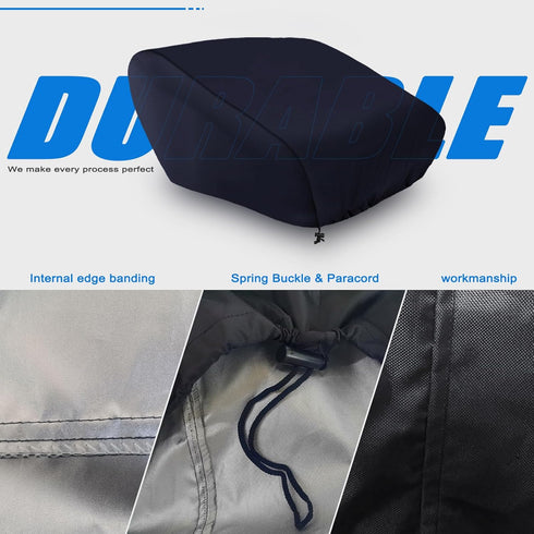 Cover(2 Pack),High Cover,W18xD20xH14,Outdoor Boat Folding Seat Density Waterproof Captain's Chair Durable Fishing Chair