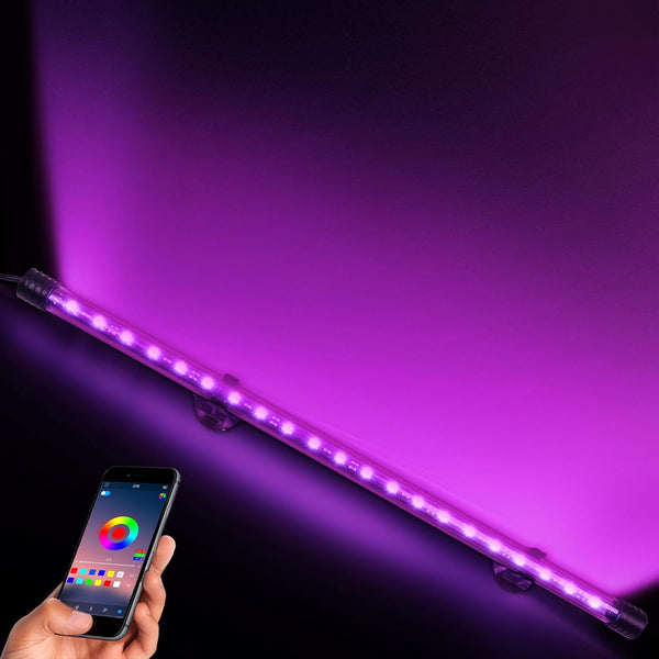 POZANKI Smart App-Controlled RGB LED Aquarium Light with 16 Million Colors & 12
