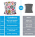 3pcs Pack DM54XS CuteBone Dog Diapers Male Washable Belly Band for Male Dogs Wraps Black a