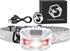 Foxelli Rechargeable LED Headlamp, Ultralight, Waterproof, USB Rechargeable with Red Light for Running, Camping, Hiking