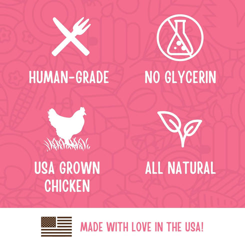 1.5 (Pack 1) Full Moon Chicken Strips Healthy All Natural Dog Treats Human Grade Made in USA Grain Free, Pound