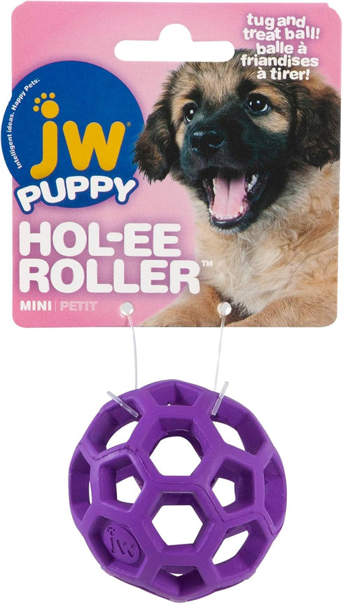 1.75 Inch JW Hol-ee Roller Dog Fetch Treat Dispenser Puzzle Ball; Mini Diameter