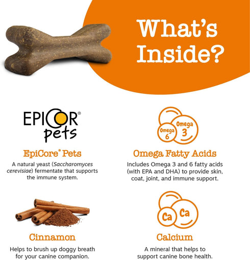 Zesty Paws Dental Bones for Large Dogs, 24 ct - Fights Tartar & Plaque, Supports Gum, Teeth, Bone Health