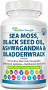 Sea Moss for Dogs - 750mg Black Seed Oil, 500mg Ashwagandha, 250mg Turmeric, 90 Tablets with Vitamin C & D3