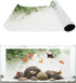 T&H XHome Aquarium Décor Backgrounds, Spring Tree Branch on White Wall Pattern PVC Adhesive Poster (24.4" W x 16.4" H)