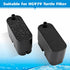 hygger 12 Pack Replacement Aquarium Filter Sponge - 6 Coarse & 6 Fine Pads for HG979 Turtle Filter