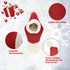 Christmas Dog Hat Costume for Large Medium Dog - Warm Winter Neck Ear Warmer Protector (Small, Red)