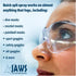 Jaws Quick Spit Anti-Fog Spray for Swim Goggles, Snorkel Mask, Eye Glasses, Scuba Divers, Safety Eyewear, Made in The