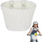 Kids Bike Basket with Adjustable PU Belts, Handmade Woven Rattan Front Handle Basket