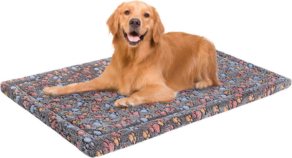 BEAUTYZOO Dog Crate Mat Pad, Soft High Resilience Foam, Anti-Slip Washable Mattress for Jumbo Extra Large Dogs, 48" x
