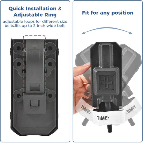 Tourniquet Holder - Molle Tourniquet Pouch for Gen 7 CAT Tourniquet, Fits Molle Equipment & Utility Belt