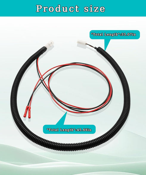 DYYYYD D5 12-Volt Add-On Power Harness Fits for Evolution Electric Golf Car Accessories, LED Lighting Kits