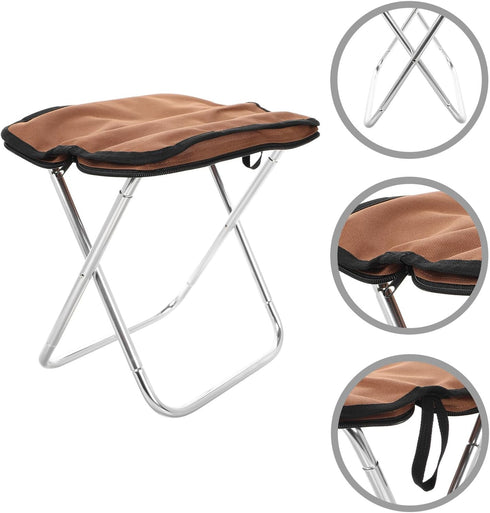 MAGICLULU Folding Camping Stool Portable Collapsible Seat Lightweight Wearable Chair with Foot Rest for Outdoor Hiking