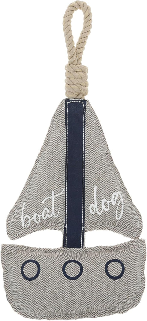 Pavilion Gift Company - Boat Dog - Dog Toy On Rope Tug