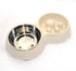 Dog Slow Eating & Drinking Bowl, Stainless Steel Interactive Slow Feed Bowl for French Bulldog, White.