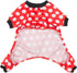 CuteBone Dog Christmas Pajamas, Small Dogs Soft Pjs Coat, Comfy Pet Clothes Outfit Doggie Bodysuit P65M