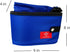 Portable 2-in-1 Double Pet Kennel/Shelter, Black/Royal Blue Fabric, 20"x20"x39", Car Seat-Belt Fixture Included
