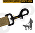 Handled No-Pull Dog Walking Leash, Long Traffic Leads for Medium to Large Dogs (Brown, 6FT) by OneTigris