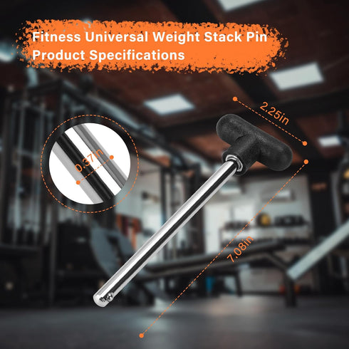 Weight Stack Pin - Heavy Duty Replacement for Fitness Universal Home Gym Exercise Machine