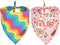 Rainbow Dog Bandanas - Reversible Triangle LGBT+ Bandanas for Medium and Large Dogs (Pride, Large)