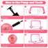 OKWUYiK 4Pcs Set 2Pcs 2x1.5ft 1Pcs 1Pcs 2 Soccer Goals Soccer Nets Ball Pump Indoor Soccer Nets for Kids with Size