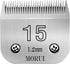 15 Cut Length 3/64"(1.2mm) Detachable Pet Dog Clipper Blades, UltraEdge Series Compatible with Andis & Wahl
