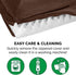 Furhaven Orthopedic Dog Bed for Large/Medium Dogs, L Shaped Chaise with Removable Bolsters - Sable Brown, Large
