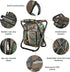 Kikerike Folding Stool Backpack Cooler Bag, Insulated Camping Chair with Front Pocket for Outdoor Events