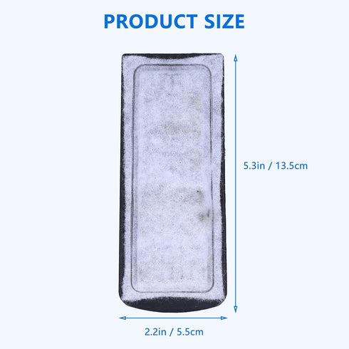 Fish Tank Filter Cartridge, 6Pcs Aquarium Filter Cotton Replacement, Wall Mounted Filter Accessory Cartridge Carbon Supplies