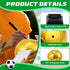 Hiboom 4 Pcs Gold Autograph Soccer Ball with Display Stand, Air Pump for Trophies, Awards