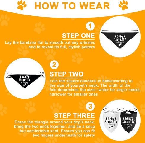 2 Packs Our Humans are Getting us a Baby Dog Bandanas Pet Scarf Pregnancy Announcement Pet Bandana for Dogs Pet