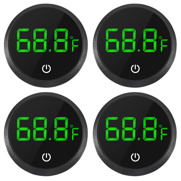 ACEIRMC 4pcs Fish Tank Digital Thermometer Accurate LED Display to 0.9F Tank
