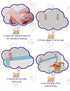CAPHONT 6 Pcs Dog Pee Pad Holder, Potty Training Dog Pee Pad Holder for Leg-Lifting Marking Dogs Indoor Training Pad