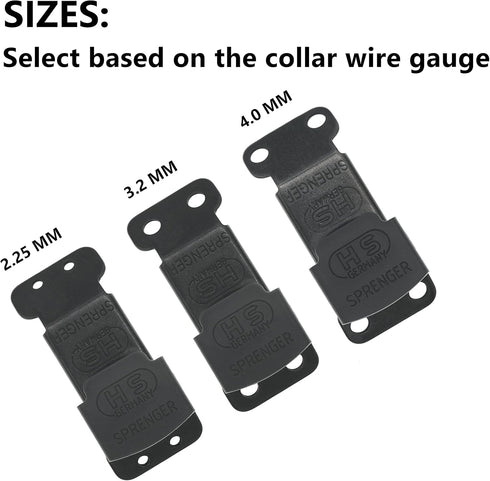 Herm Sprenger Black Stainless Steel ClicLock Buckle for Dog Training Prong Collar for All Dogs
