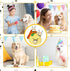 Whaline 4Pcs Bee Interactive Dog Toys for Boredom, Colorful Squeaky Honey Pot Puzzle Toys for All Dogs