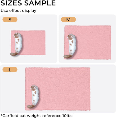 Luciphia Premium Fleece Dog Puppy Blanket, Soft Sherpa Calming Cat Blanket for Small Medium Dogs and Cats (Pink, 41x31
